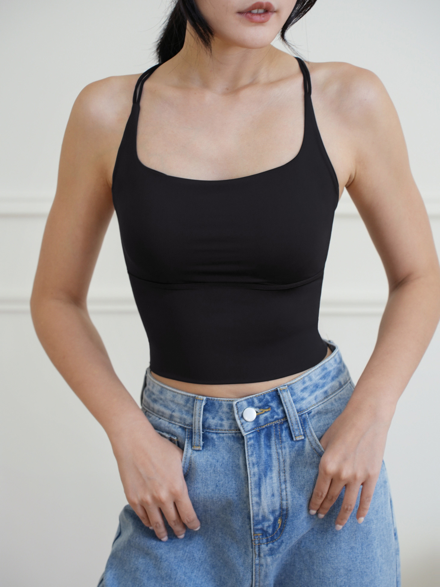 雲感冰絲後交叉BRA TOP