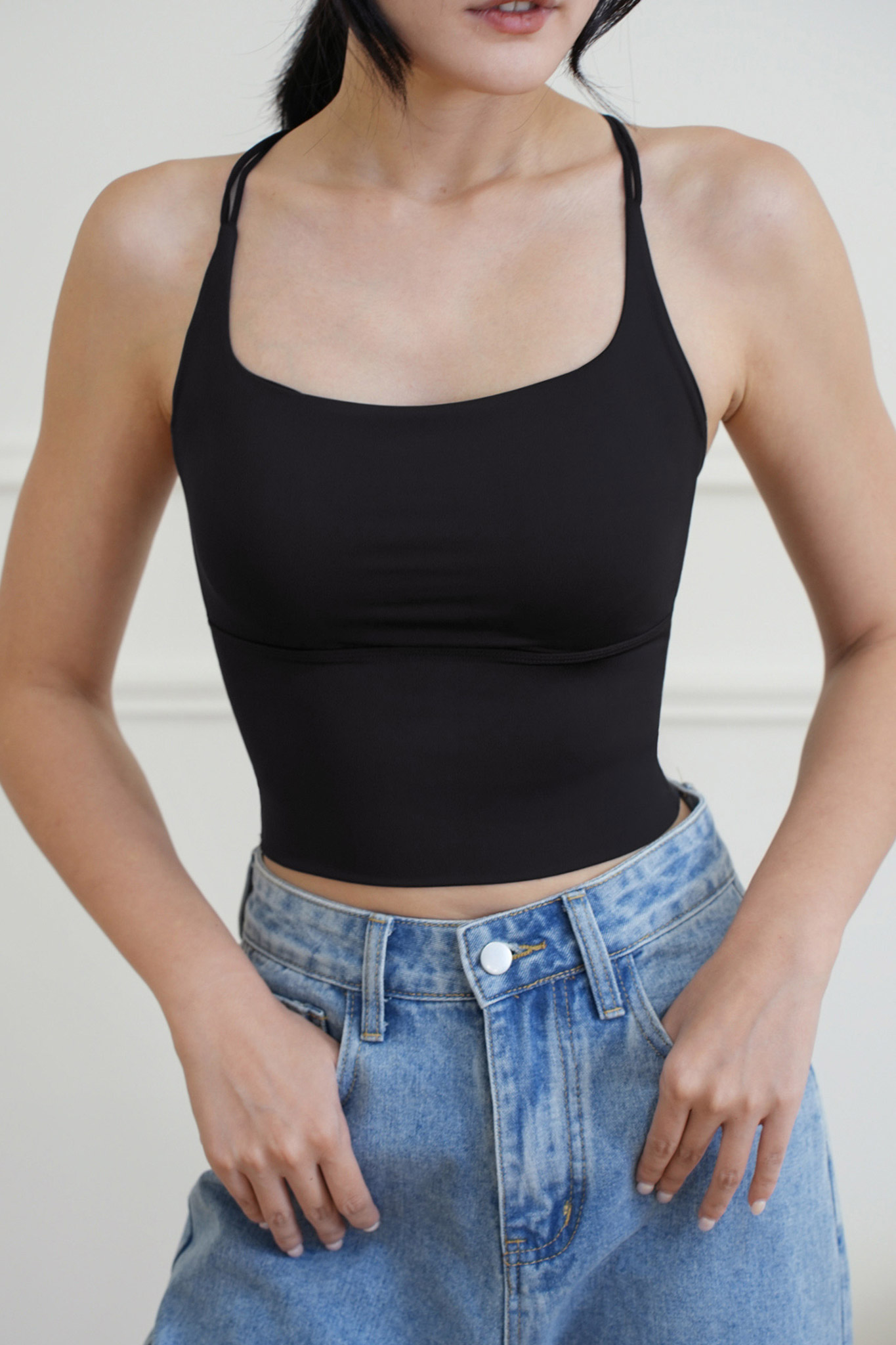 雲感冰絲後交叉BRA TOP