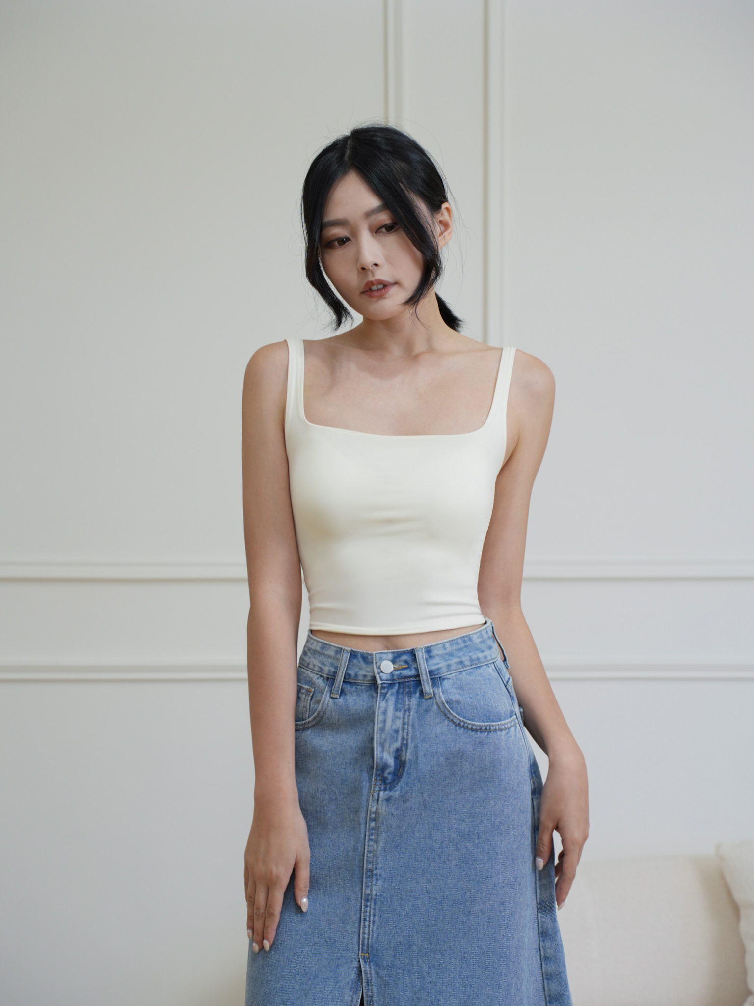 雲感冰絲方領BRA TOP
