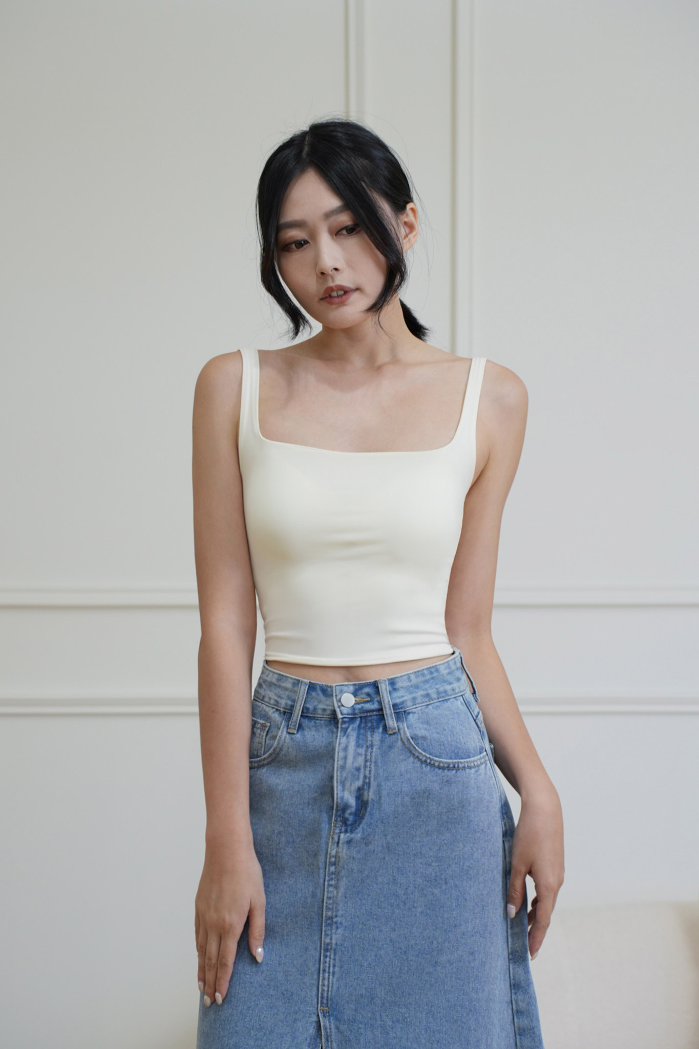 雲感冰絲方領BRA TOP