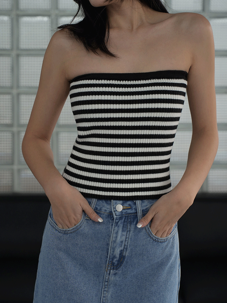 針織平口BRA上衣