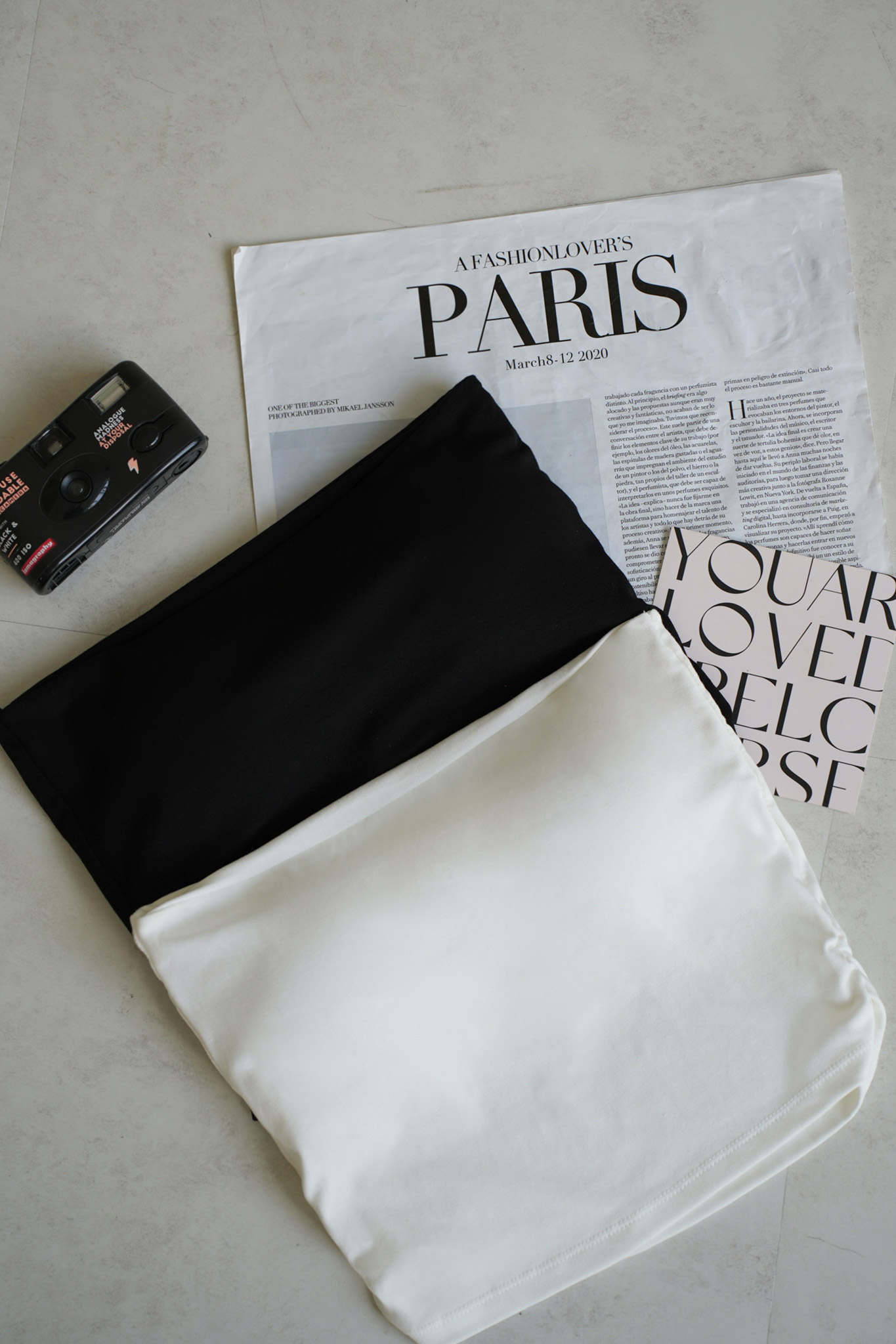 側抓皺抹胸平口BRA TOP