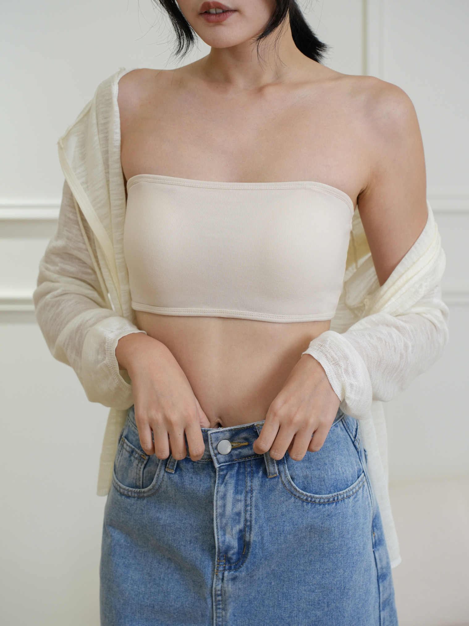 彈力內搭平口BRA TOP