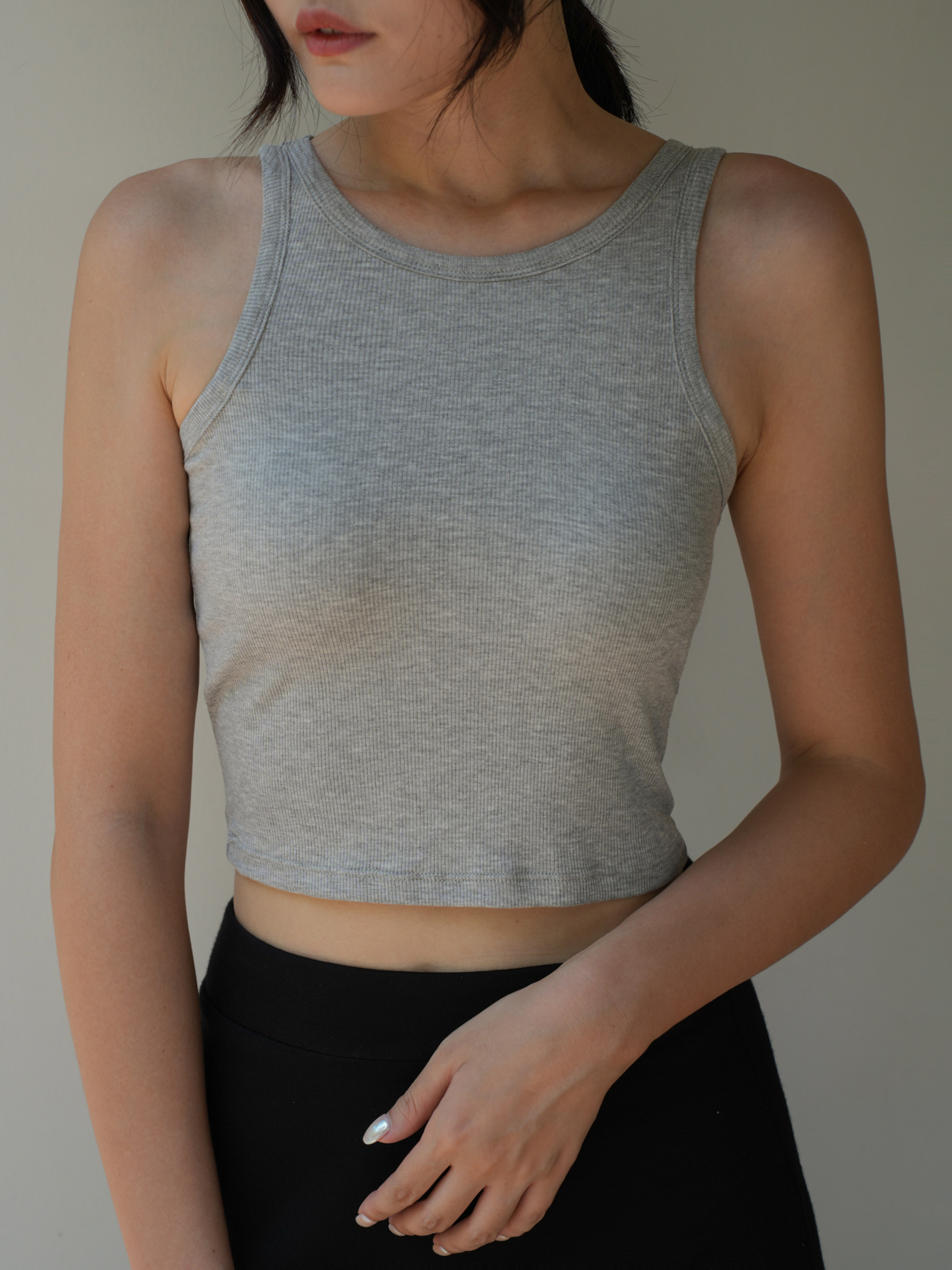 超彈棉百搭削肩BRA TOP