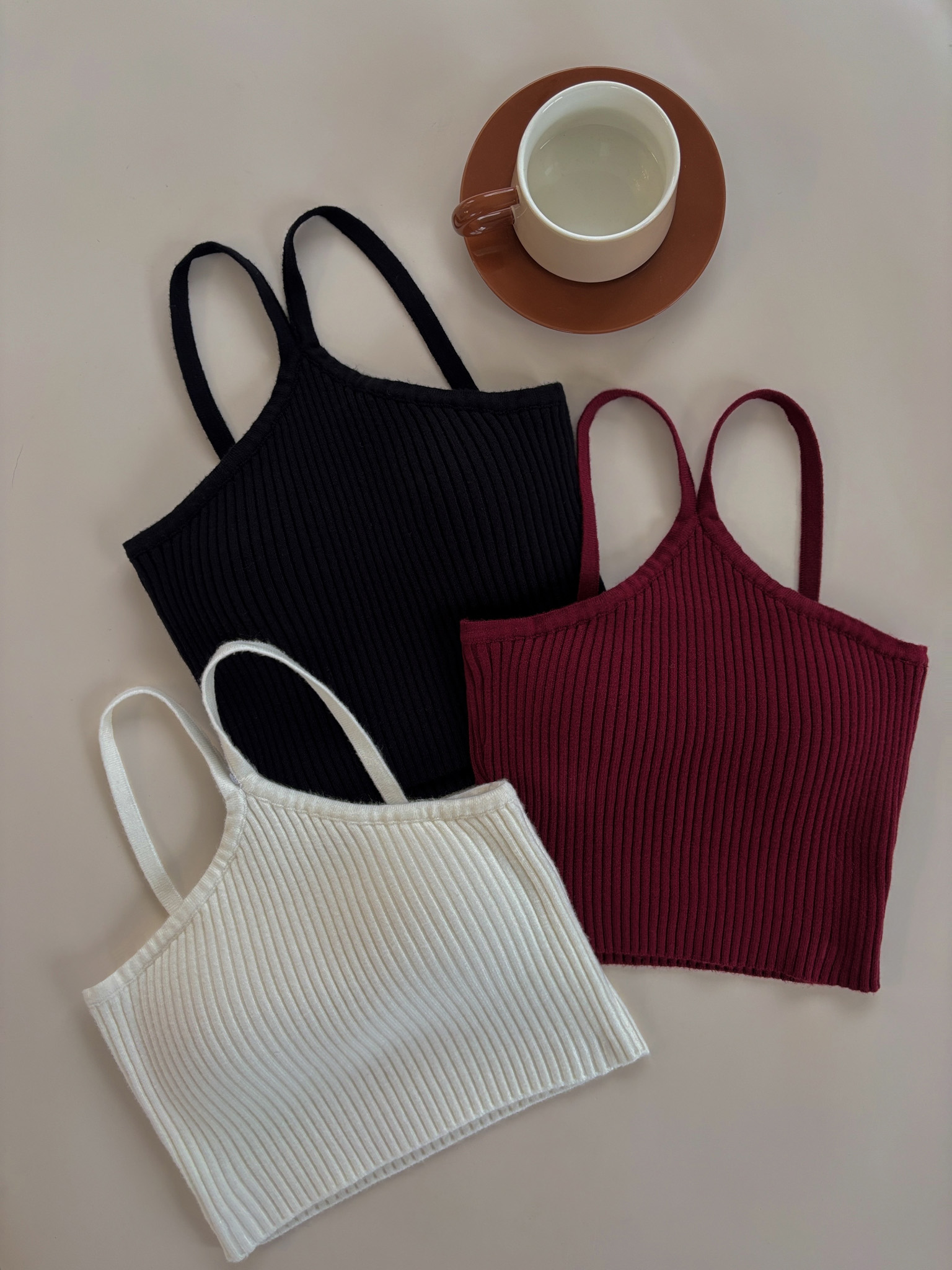 交叉短版針織BRA TOP