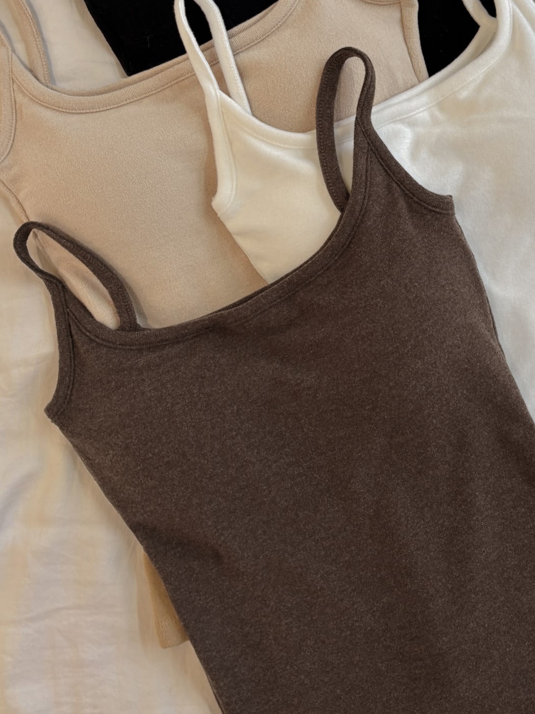 保暖磨毛細肩BRA TOP