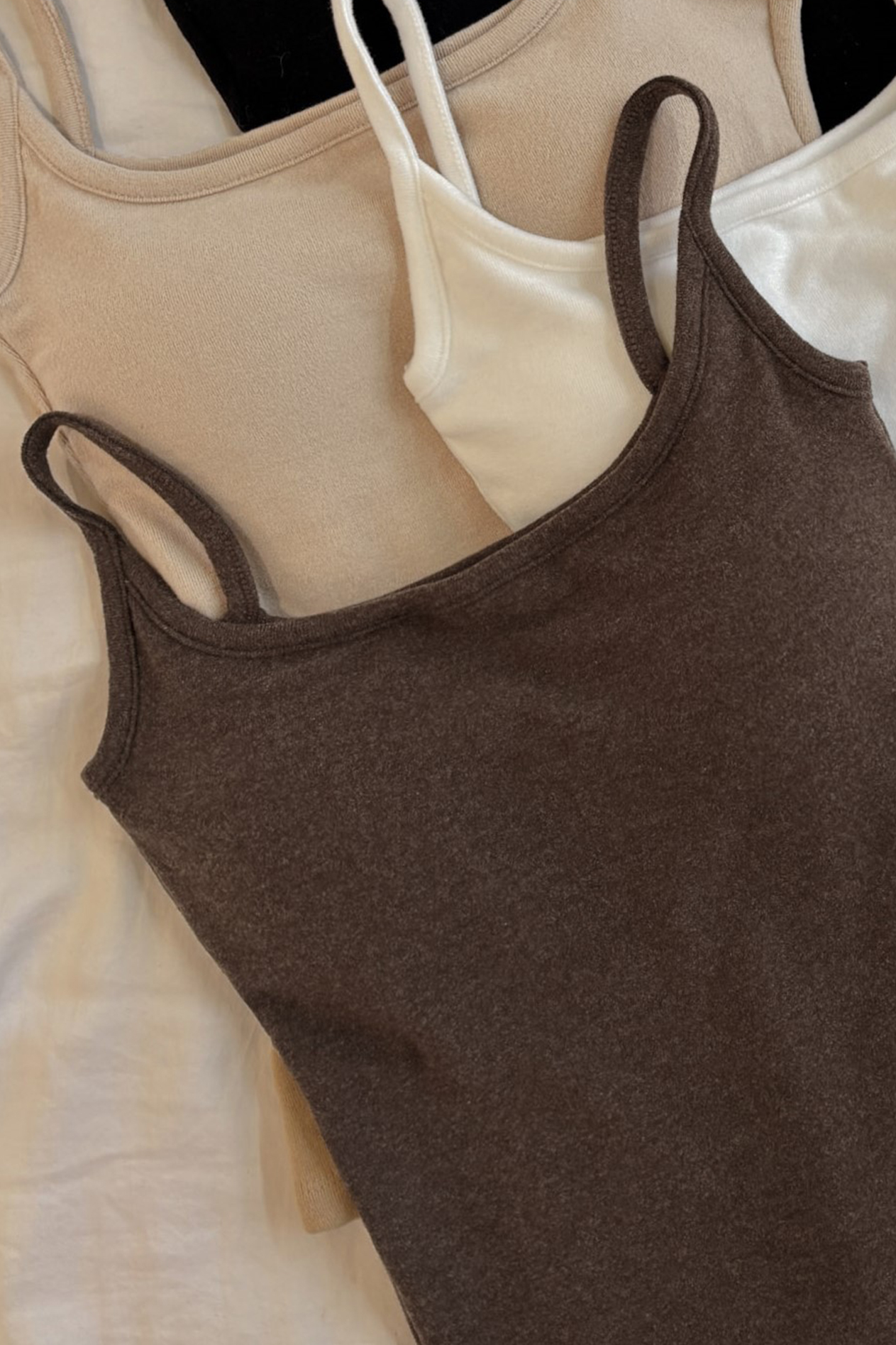 保暖磨毛細肩BRA TOP