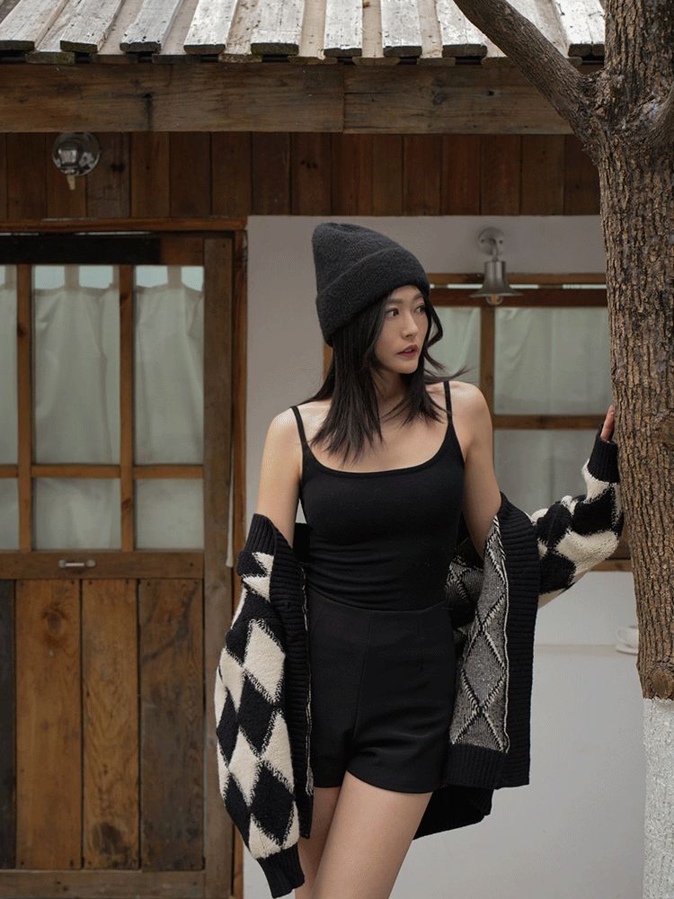 保暖磨毛細肩BRA TOP