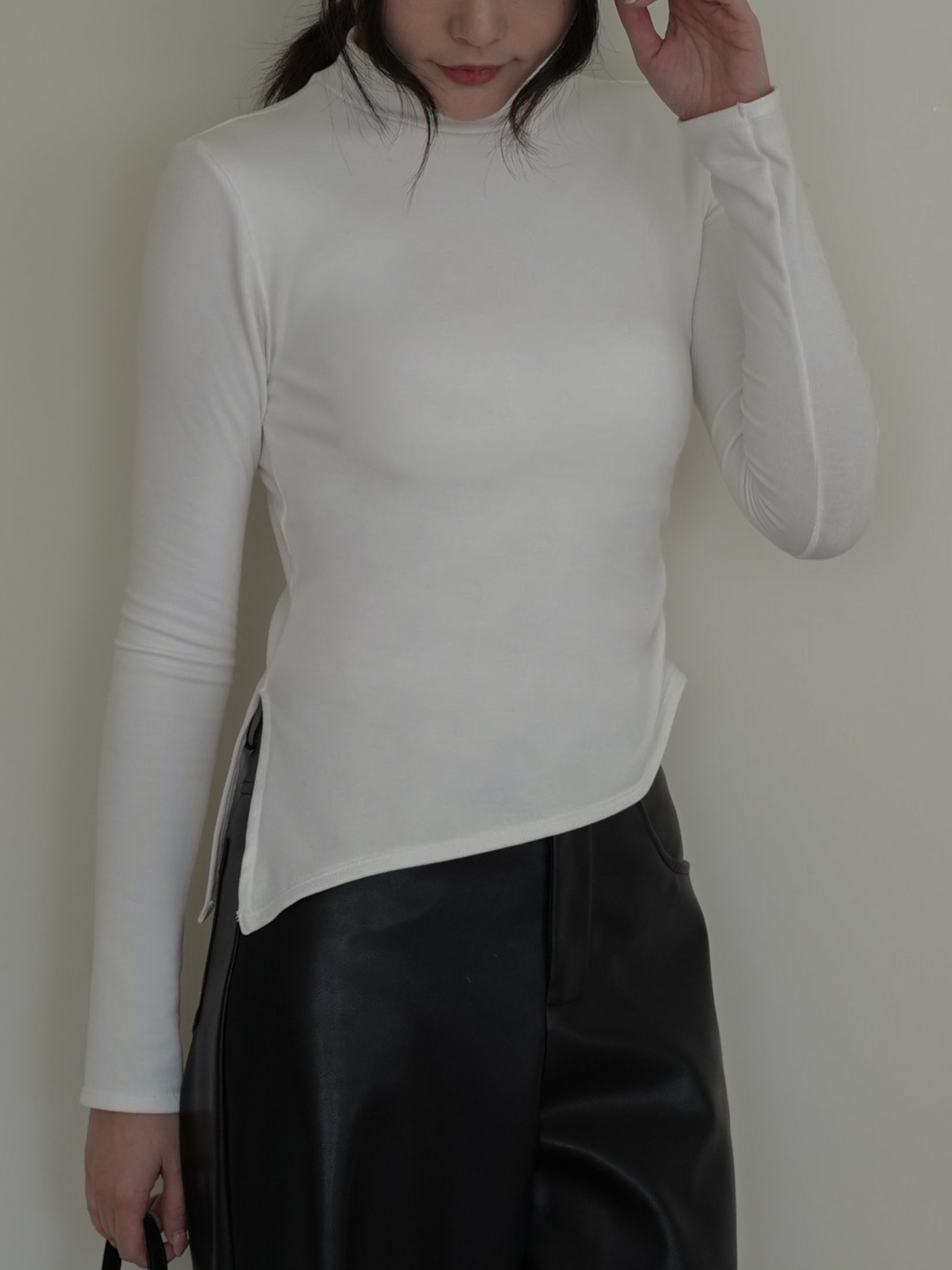 保暖內磨毛側抓皺BRA上衣