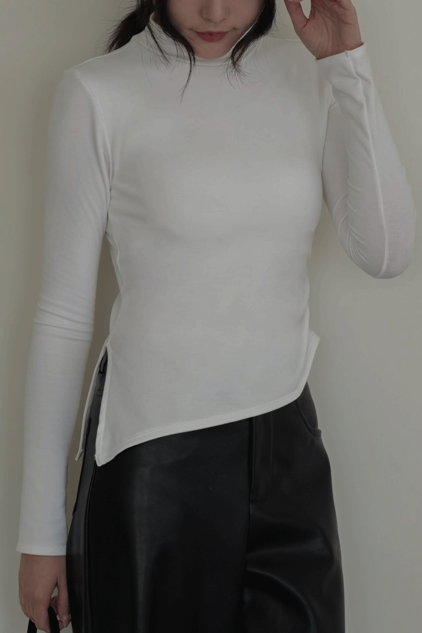 保暖內磨毛側抓皺BRA上衣