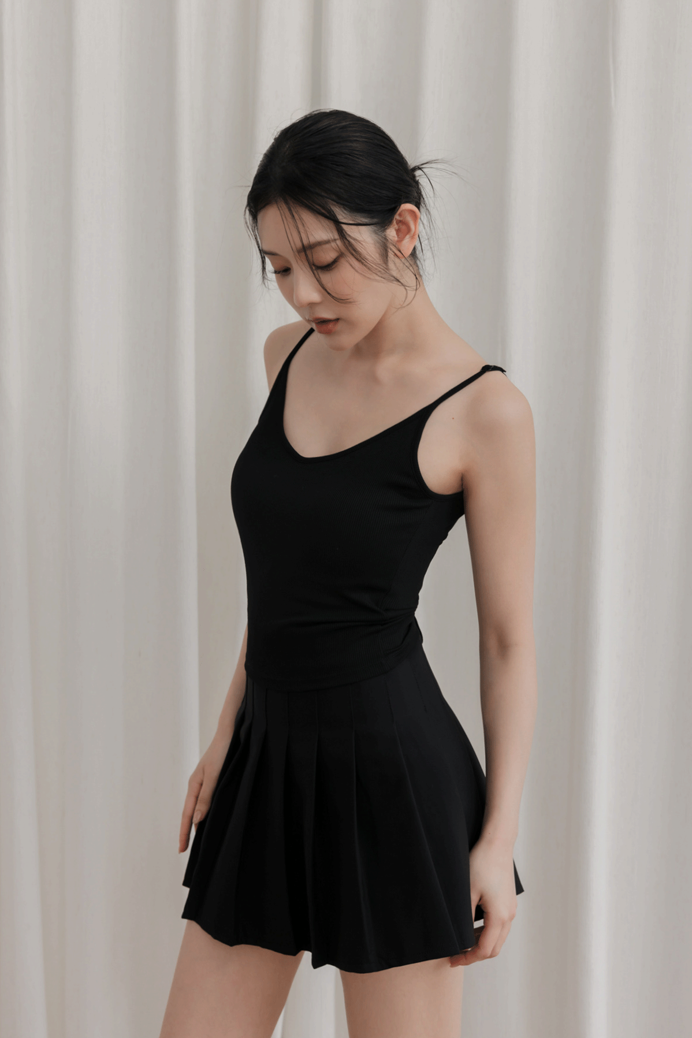 美背抓皺綁帶BRA TOP