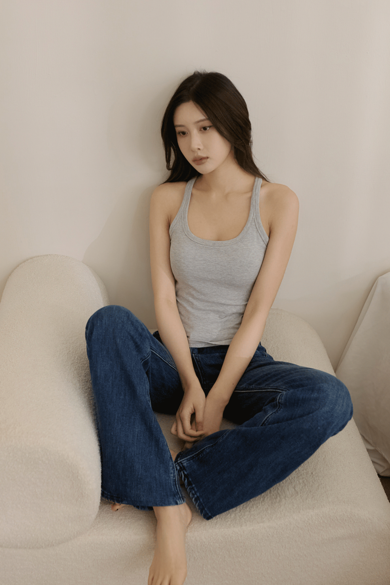 下圓弧工字美背BRA TOP