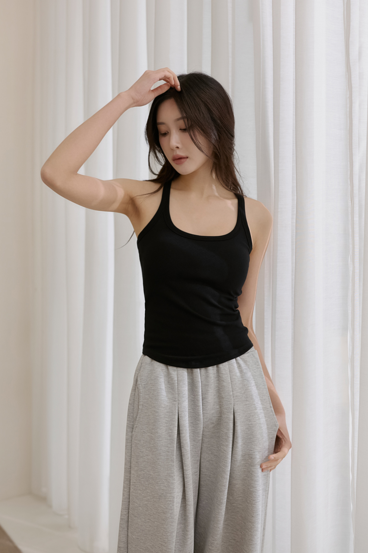 下圓弧工字美背BRA TOP