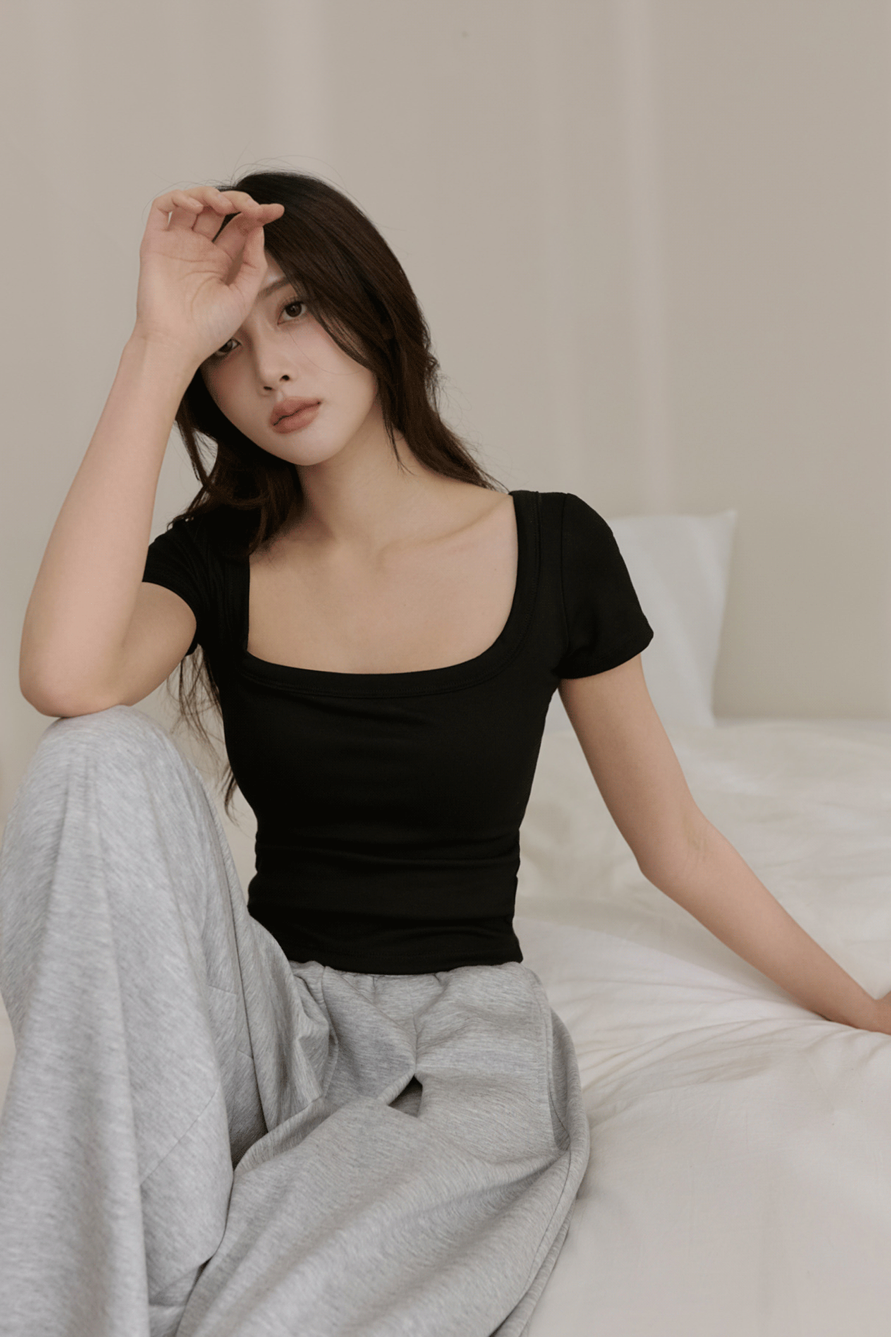 大圓領BRA短袖上衣