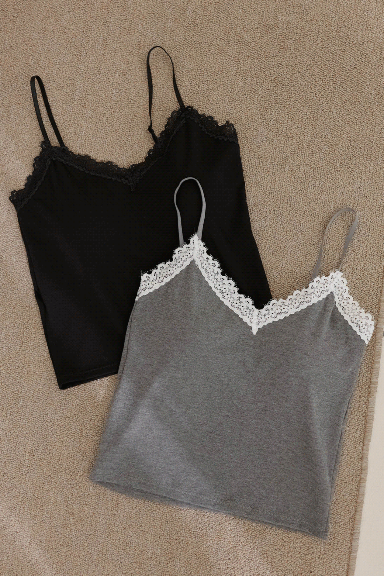 蕾絲V領細肩BRA TOP