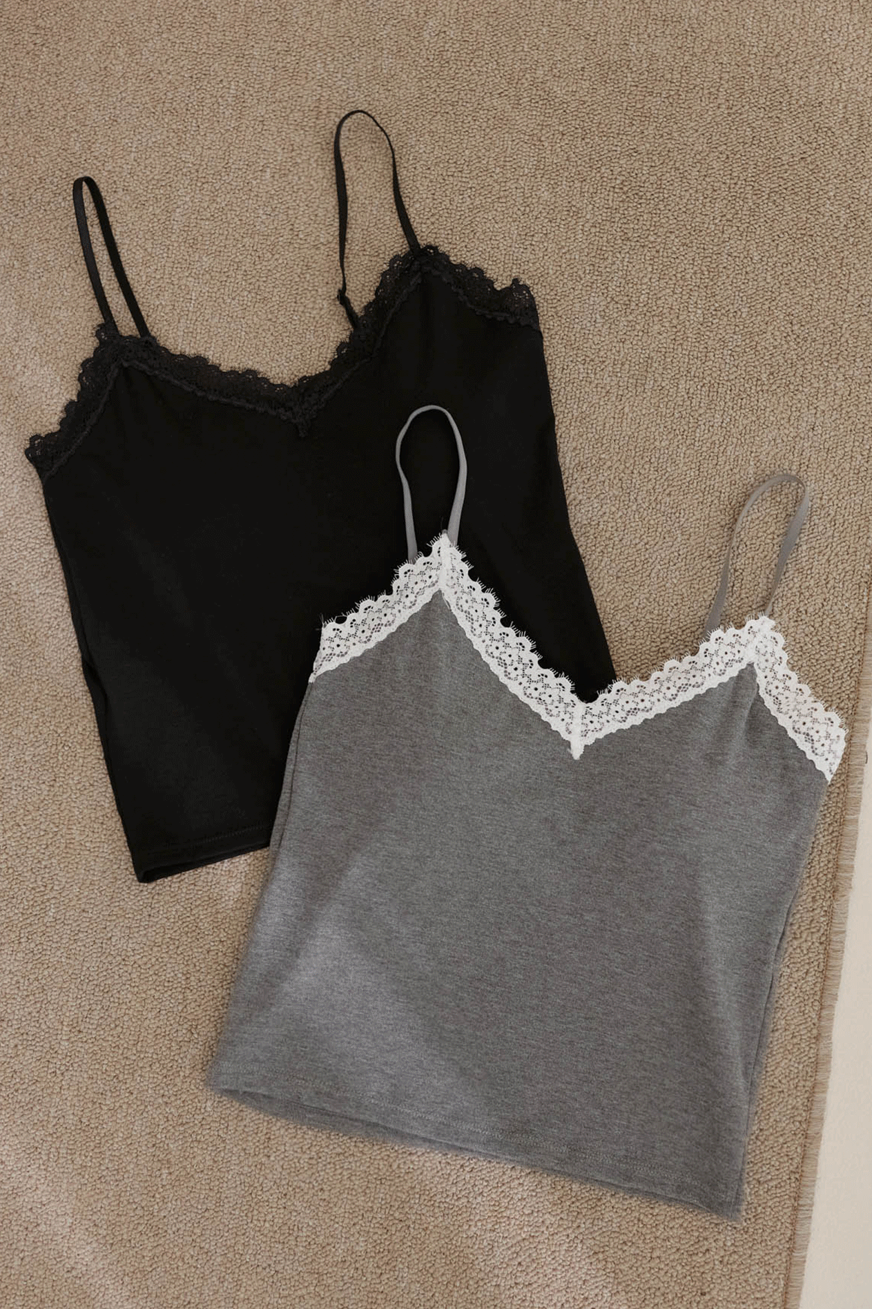 蕾絲V領細肩BRA TOP