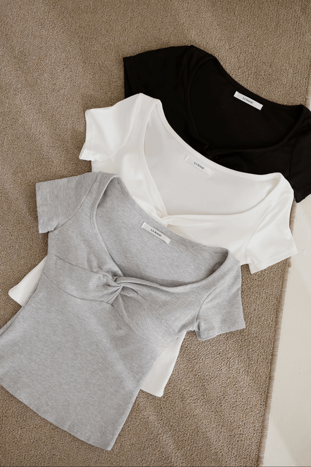 前扭結修身BRA上衣