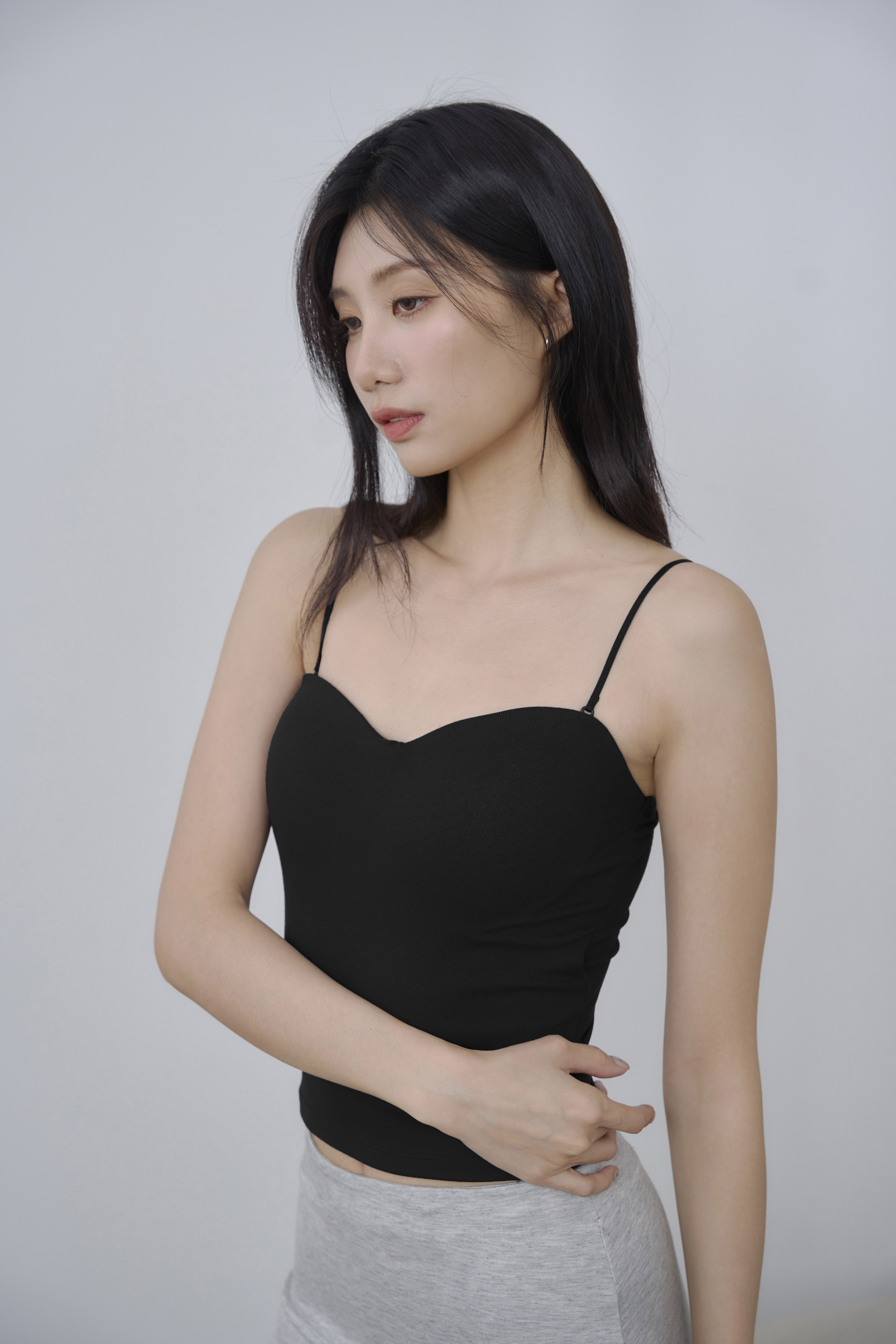 桃心領細肩棉質BRA TOP