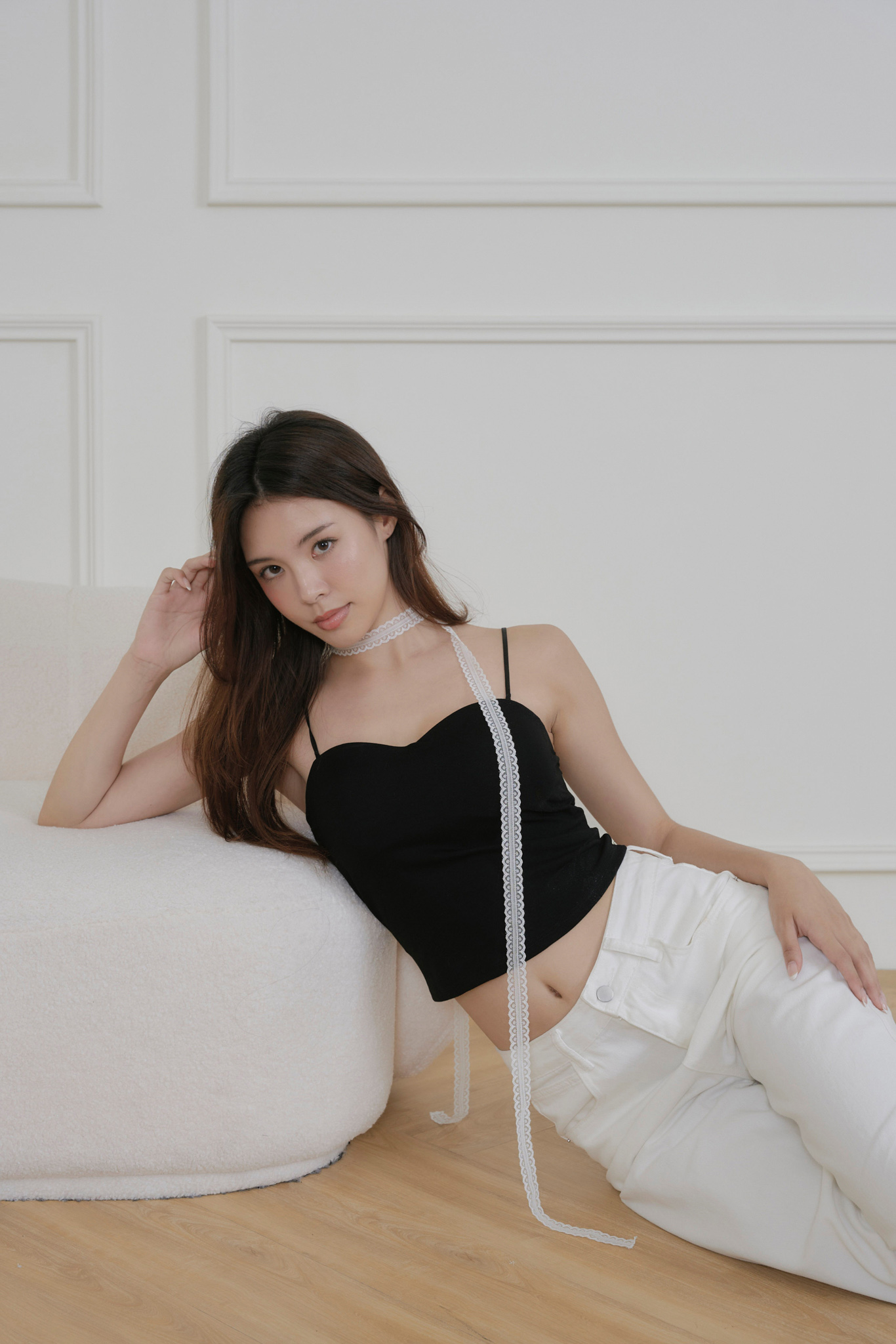 桃心領細肩棉質BRA TOP
