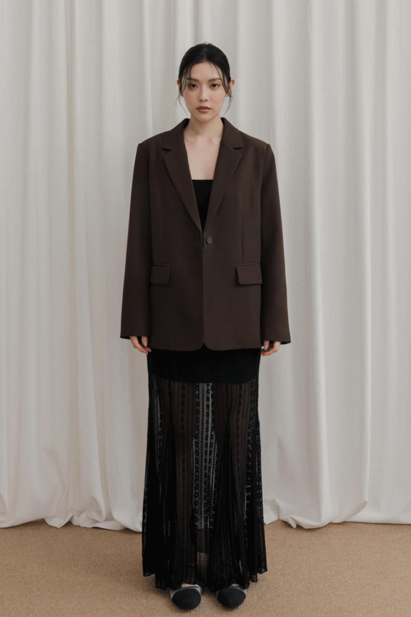 質感寬鬆西裝外套