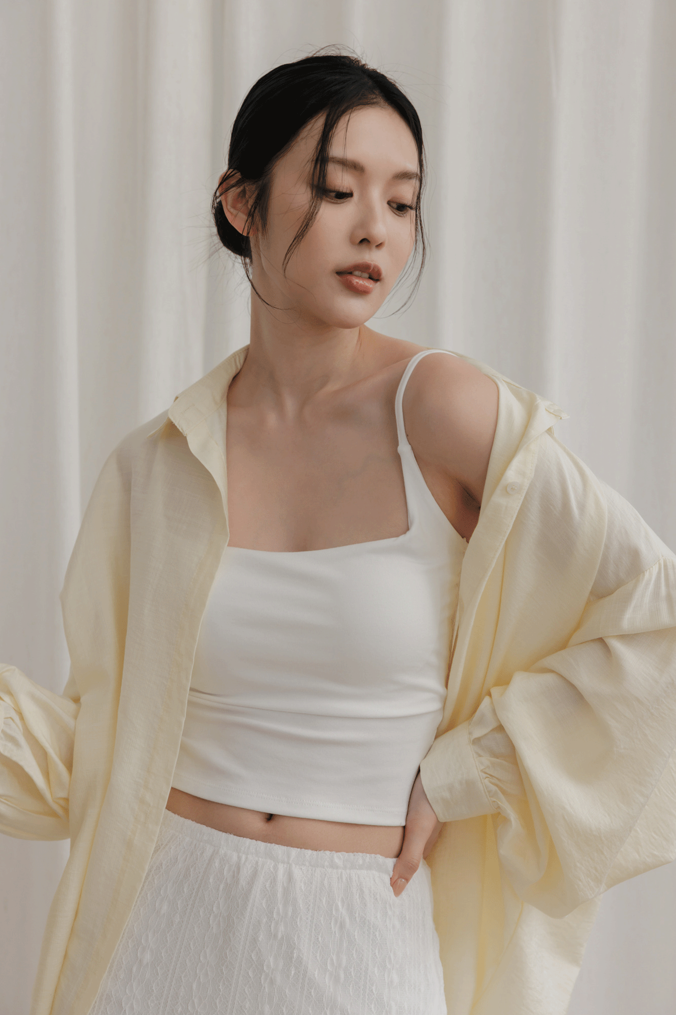 質感天絲棉寬鬆襯衫