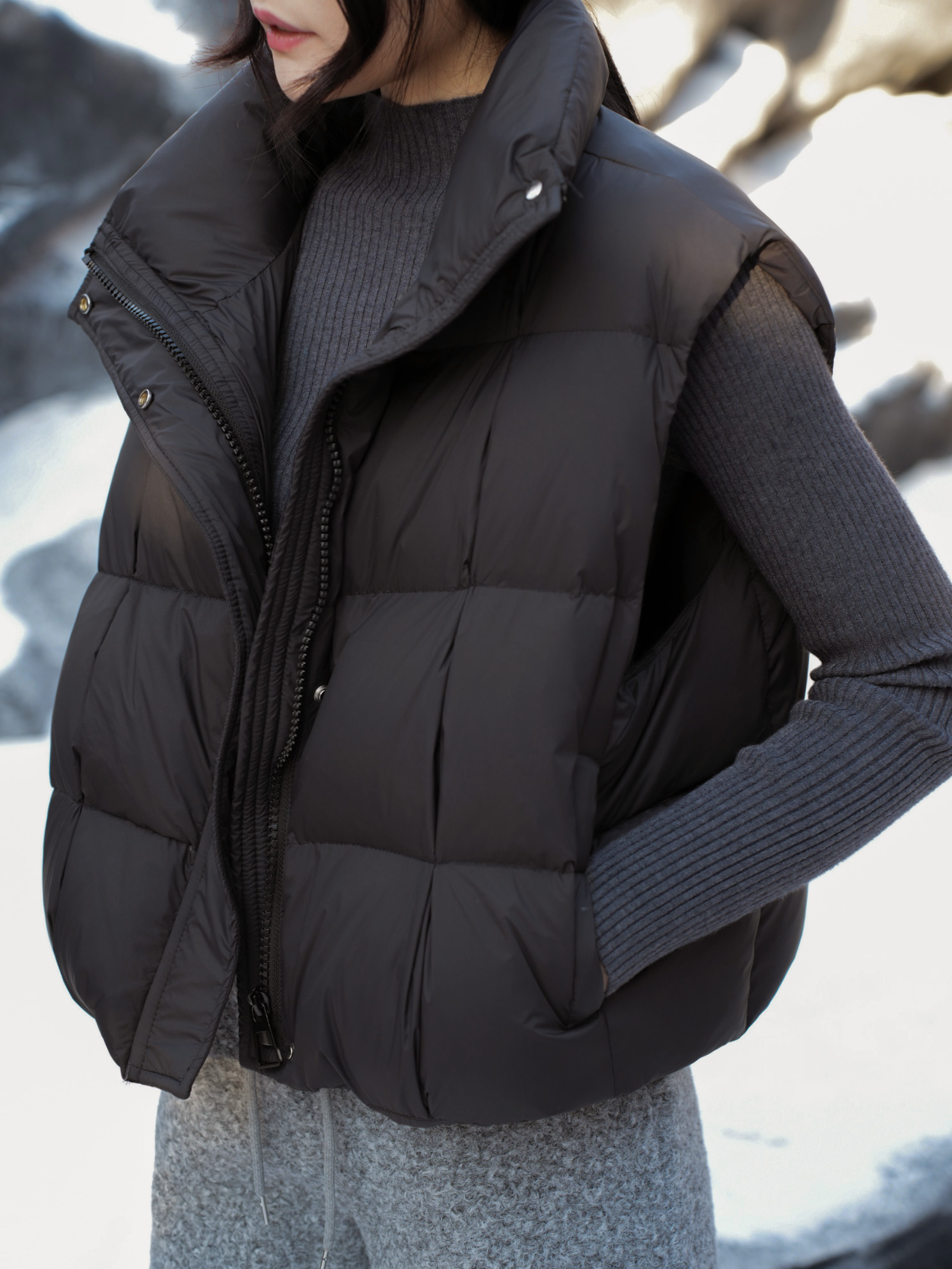 質感保暖羽絨背心