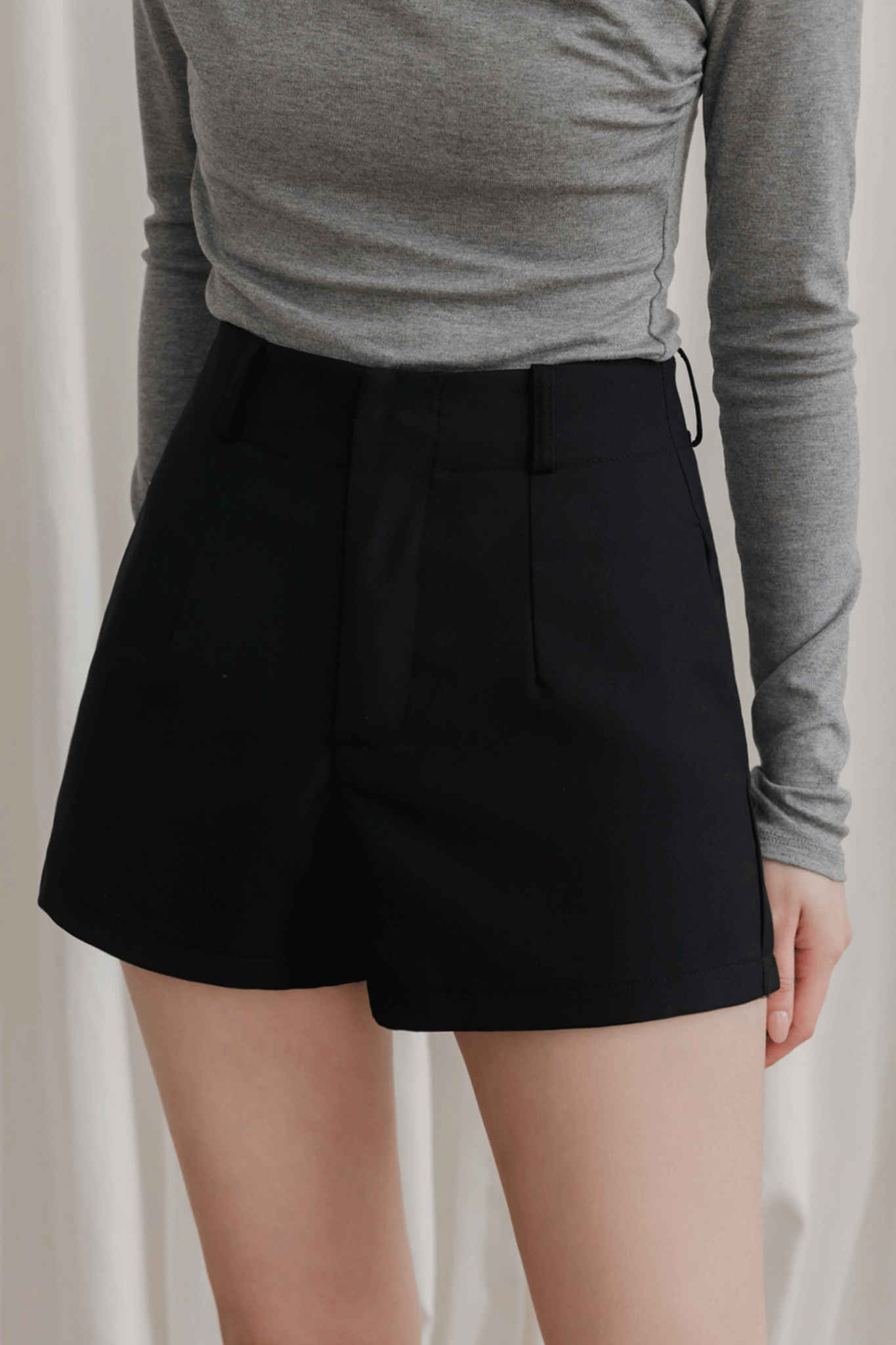 顯瘦A字西裝短褲