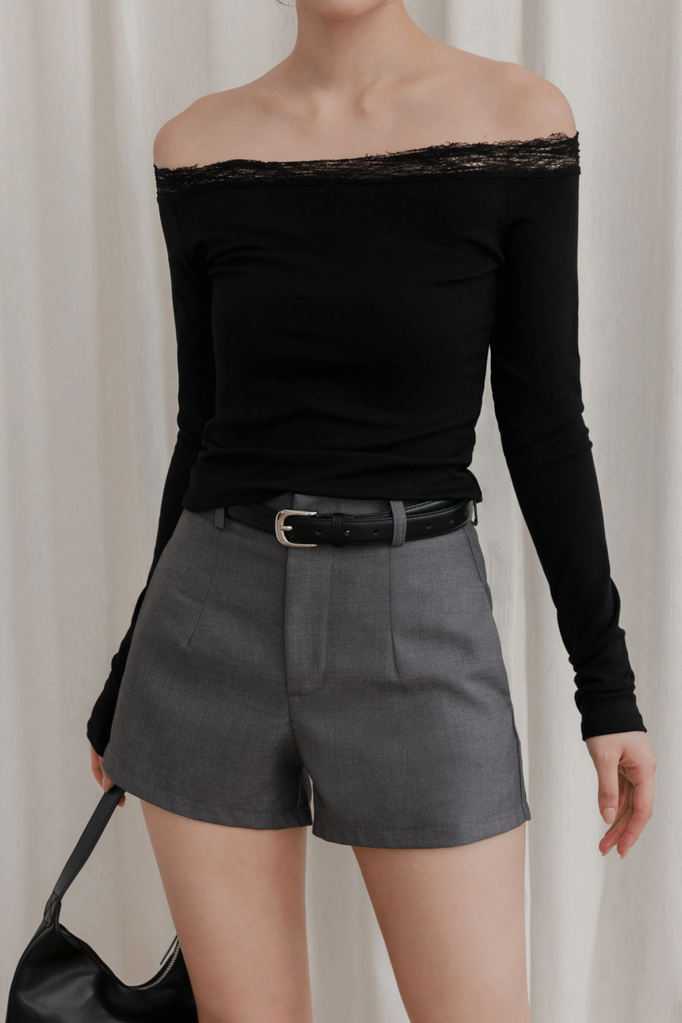 顯瘦A字西裝短褲