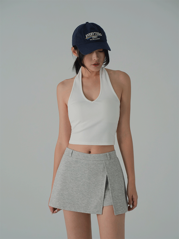 彈力空氣棉時髦中腰褲裙