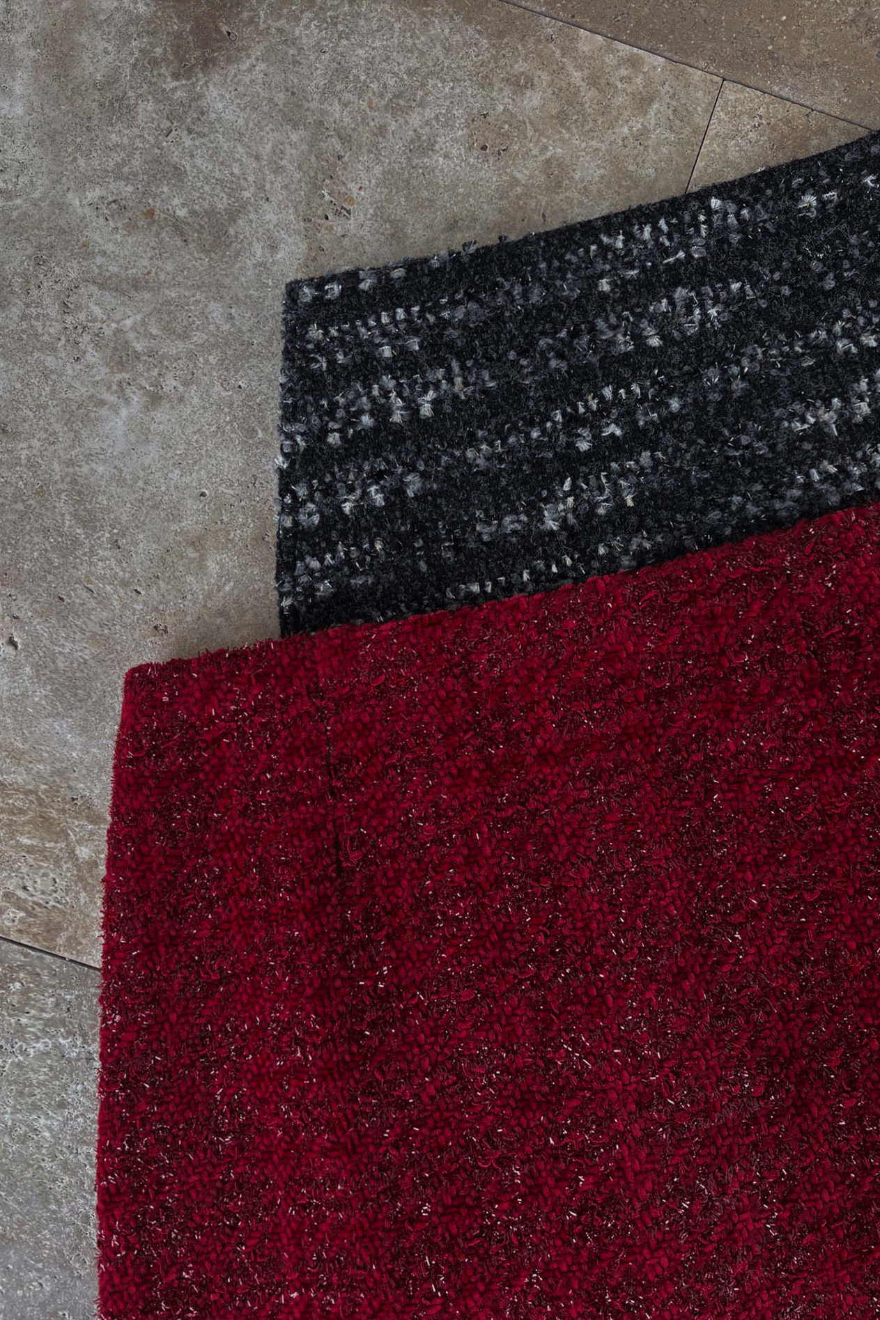 細閃毛呢A字短裙