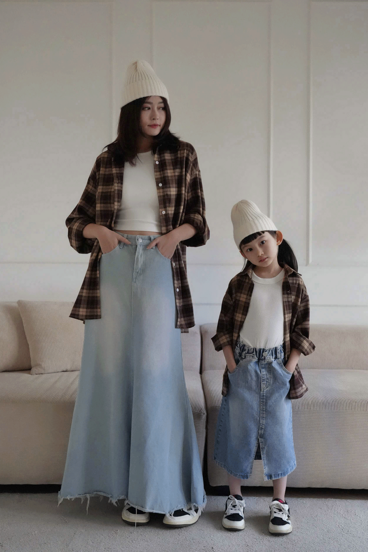 質感羊絨坑條毛帽(小童款)