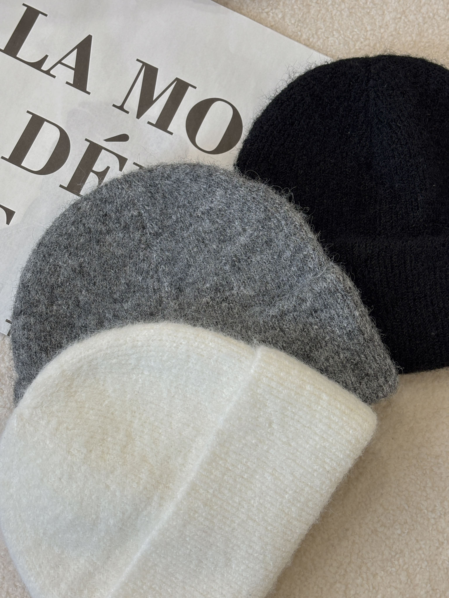 韓國羊毛針織毛帽