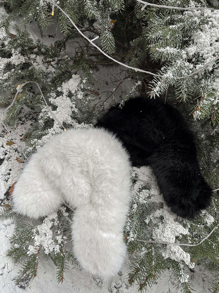 仿貂毛毛保暖飛行帽
