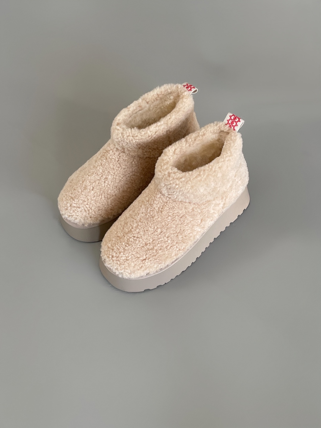 韓國羊羔毛厚底雪靴