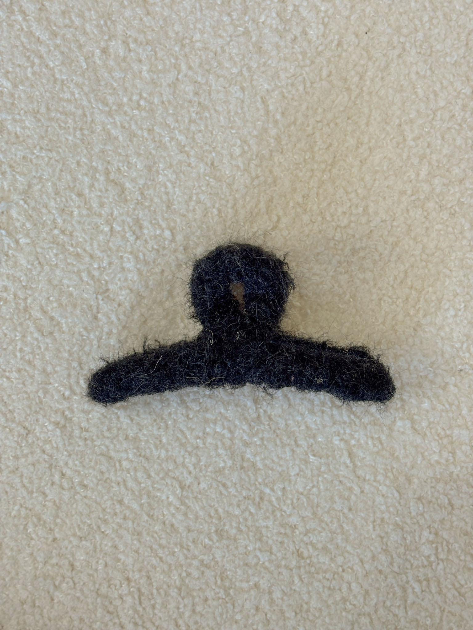 韓國質感毛毛鯊魚夾