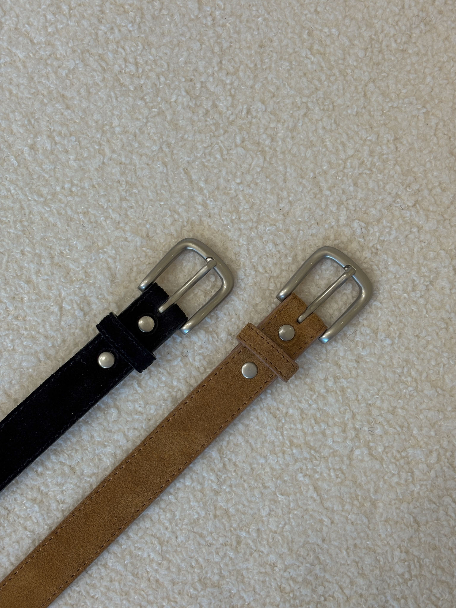 韓國質感麂皮皮帶