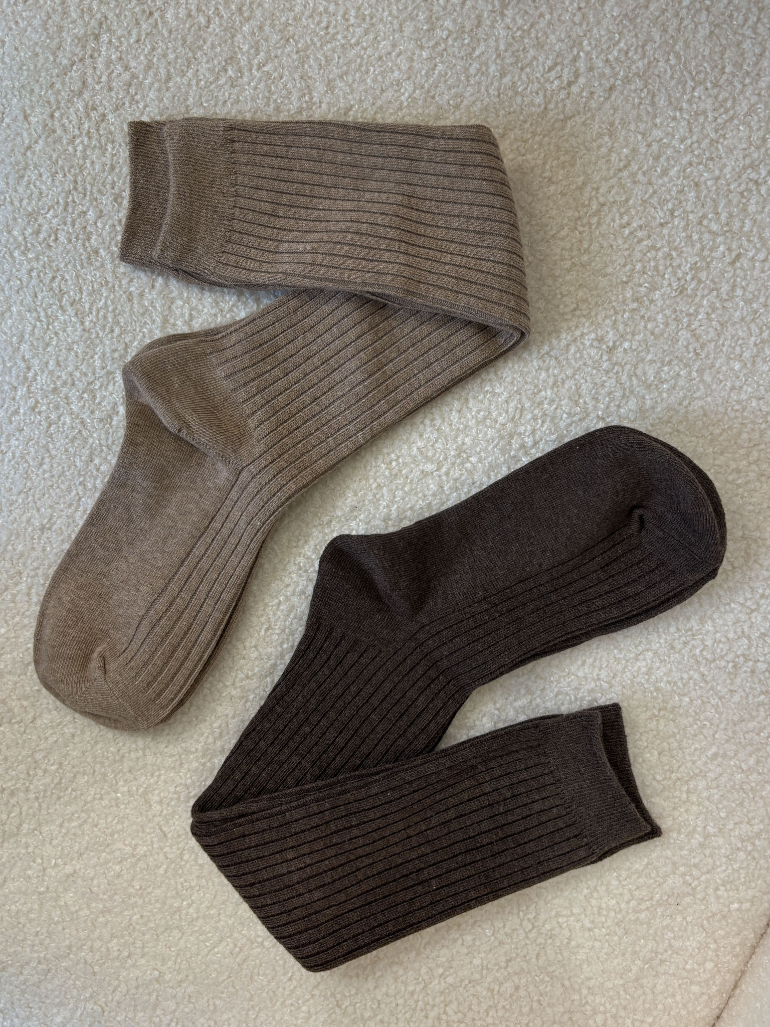 韓國百搭坑條長襪